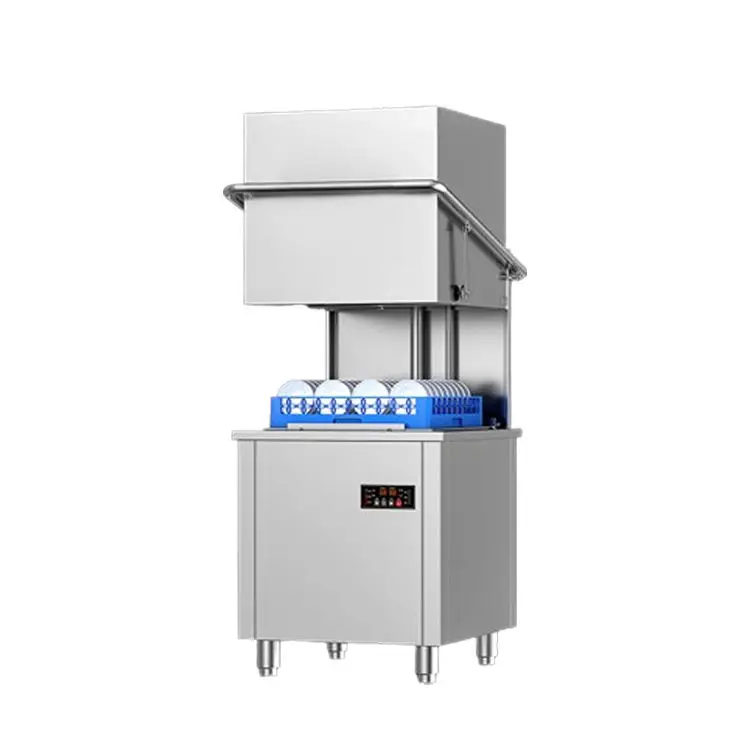 Large-Capacity Stainless Hood Type Freestanding Dishwasher Restaurant Commercial Electric Saving Energy Dishwasher Machine — image 3