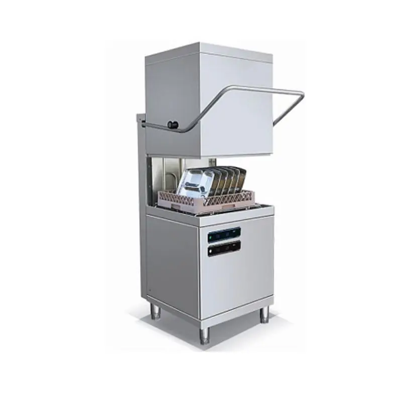 Large-Capacity Stainless Hood Type Freestanding Dishwasher Restaurant Commercial Electric Saving Energy Dishwasher Machine — image 5