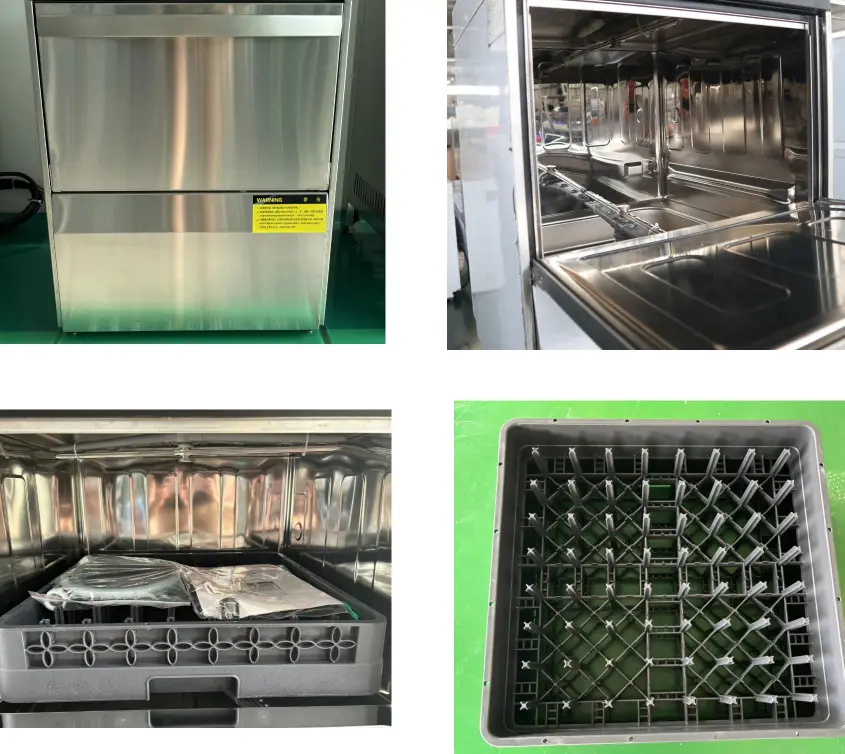 Factory Wholesale Built-in bar Glass WasherPortable Dishwasher Smart Commercial Countertop Small Stainless Steel Dishwashers — image 3
