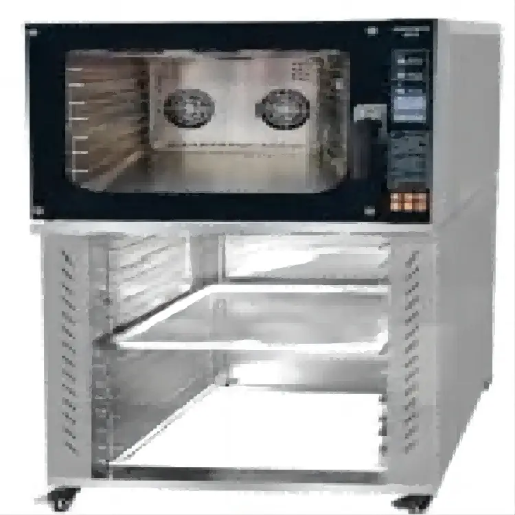 New Commercial Gas-electric 4-tray Hot air Convection Spray Multifunctional Steam Oven with Digital Control — image 3