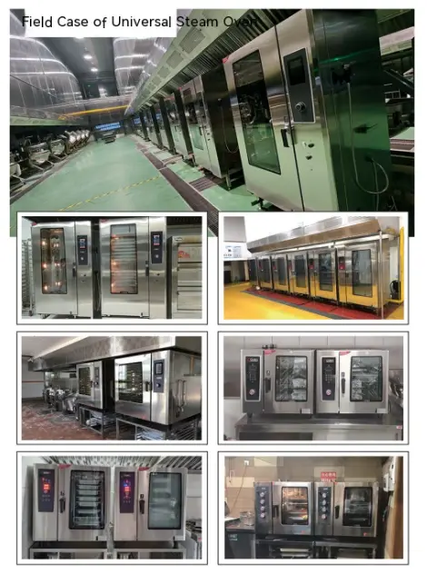 New Commercial Gas-electric 4-tray Hot air Convection Spray Multifunctional Steam Oven with Digital Control — image 5