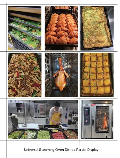 New Commercial Gas-electric 4-tray Hot air Convection Spray Multifunctional Steam Oven with Digital Control — image 6