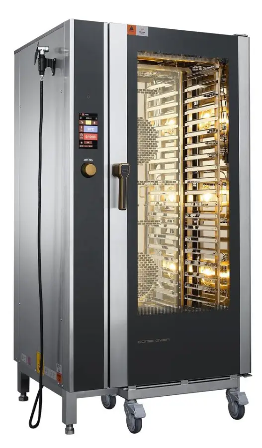 China Manufacturer Convection Commercial 10-tray Electric Gas for Baking Bread and Cakesmultifunctional Smart Steam Oven — image 5