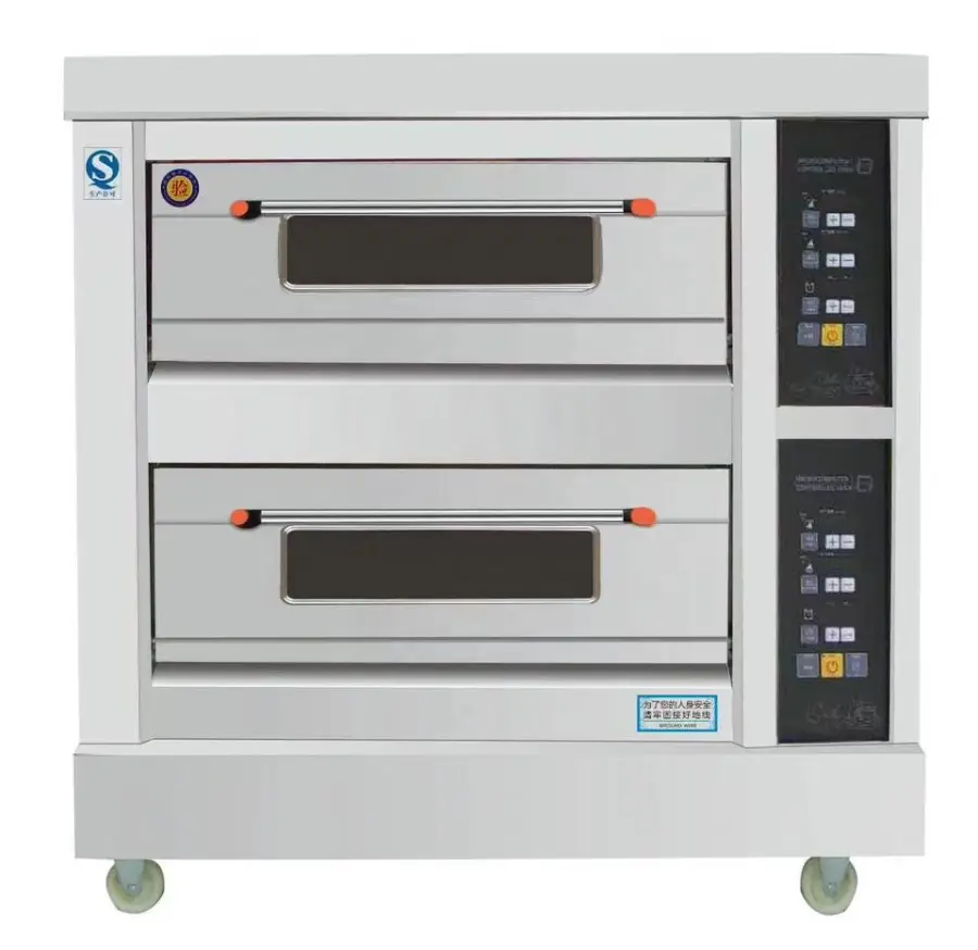 Hot Selling Factory Price Double Layer Industrial Portable Commercial Bakery Microcomputer Control Deck Oven Malaysia — image 6