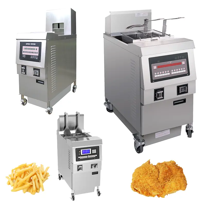 Commercial Deep Fryer with Single and Double Cylinders, Temperature Control and Timer, Large Frying Basket, Suitable for KFC — image 5