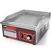 Commercial Kitchen Equipment Electric Gas Flat-bottom Frying Pan Griddle Plate Tabletop Stainless Steel Griddle Noise Reduction — image 7