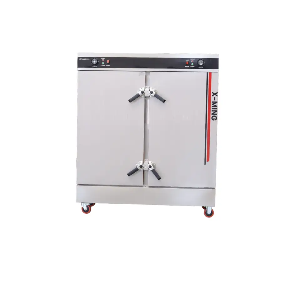 Commercial Electric 24-Tray Ceramic Coated Noise Reduction Rice Steamer Machine 12kw Power 1 Year Parts Warranty for Res — view 1