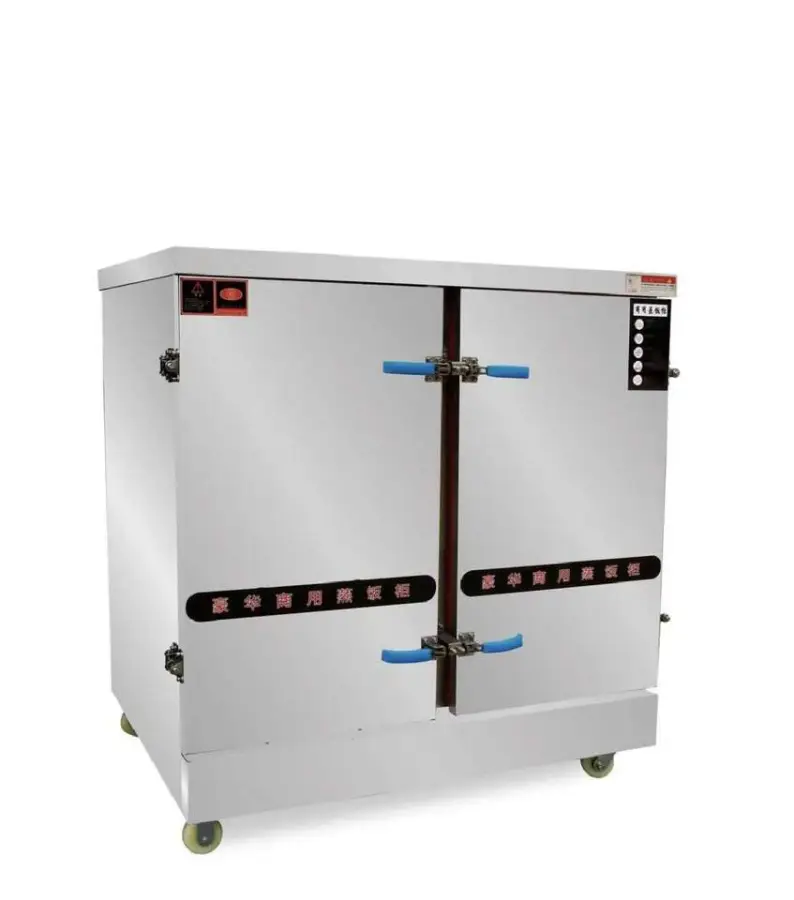 Commercial Electric 24-Tray Ceramic Coated Noise Reduction Rice Steamer Machine 12kw Power 1 Year Parts Warranty for Restaurant — image 3