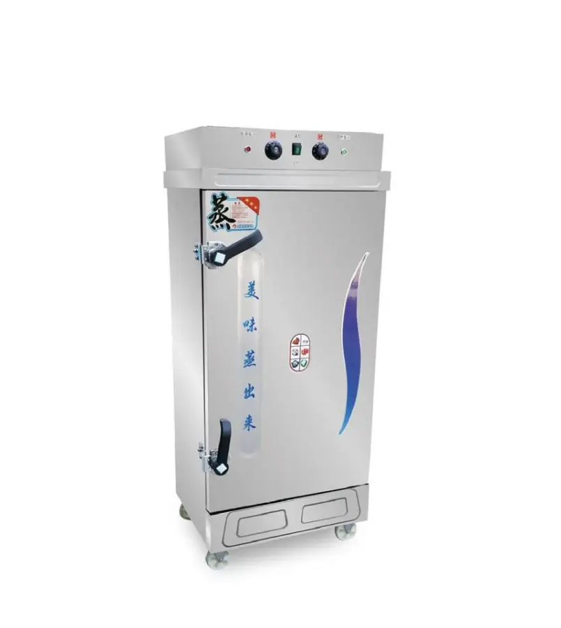 Commercial Electric 24-Tray Ceramic Coated Noise Reduction Rice Steamer Machine 12kw Power 1 Year Parts Warranty for Restaurant — image 5