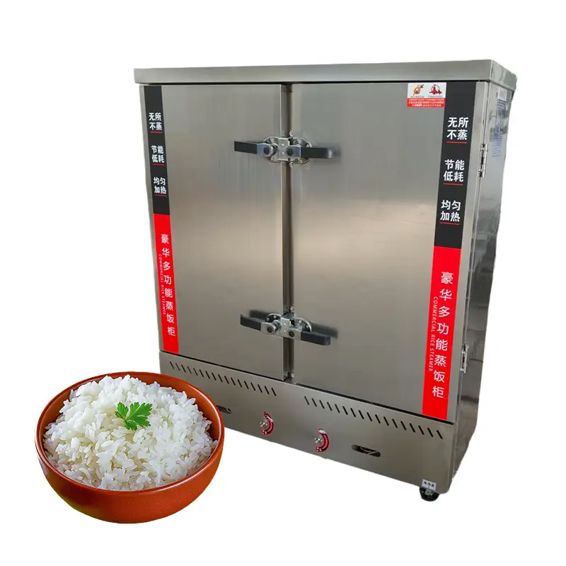Commercial 24-Tray Rice Steamer Ricec for Restaurant Food Steaming Steamer Rice Steamer Machine Steamer Cabinet — image 3