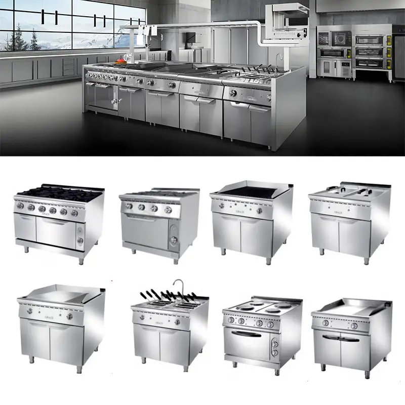 Electric 6-Burner Commercial Kitchen Range Stove Stainless Steel 304 Oven Dual Zone Control for Restaurant Hotel Use — image 5