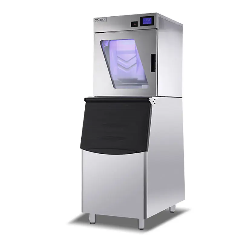 HENGZHI Commercial Ice Maker Large Capacity Ice Cube & Block Making Machine 220V/110V Automatic Defrost CE Certified — view 1