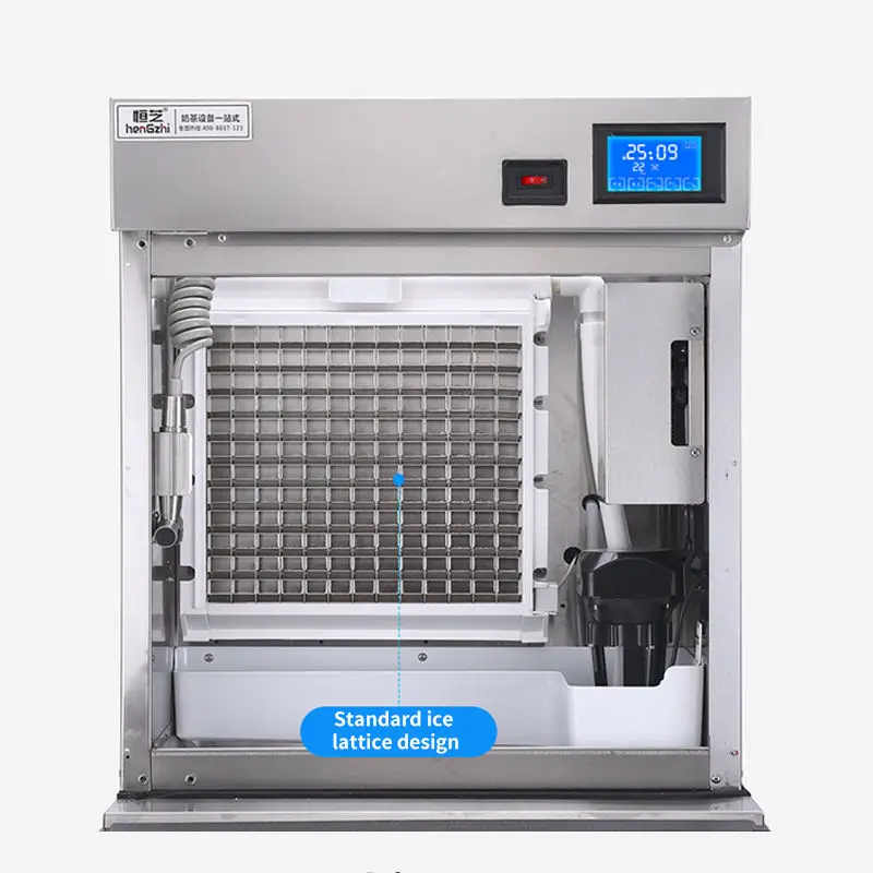 HENGZHI Commercial Ice Maker Large Capacity Ice Cube & Block Making Machine 220V/110V Automatic Defrost CE Certified — view 4