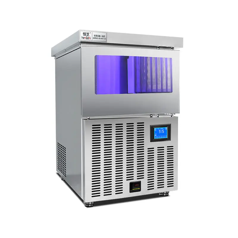 Ice Maker Commercial Milk Tea Shop KTV Restaurant Automatic Small Large Square Crescent Ice Making Machine — image 4
