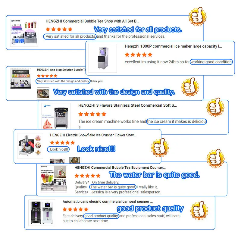 HENGZHI Automatic Commercial Ice Maker Machine Large Capacity Ice Machine Blue Light Stainless Steel Electric Cube Ice Machine — image 4