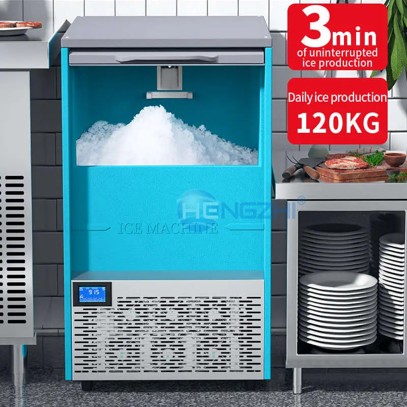 Commercial Premium Granular Nugget Crushed Snow Ice Machine for Food Preservation — view 3