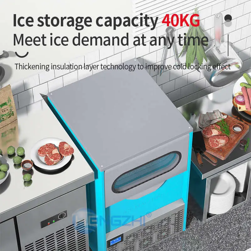 Commercial Premium Granular Nugget Crushed Snow Ice Machine for Food Preservation — view 5