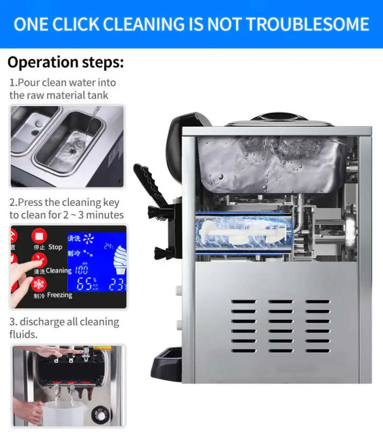 Hot Selling High Quality Vertical Ice Cream Machine Sofe Serve Ice Cream Maker for Dessert Shop Snack Bar Restaurant — image 6