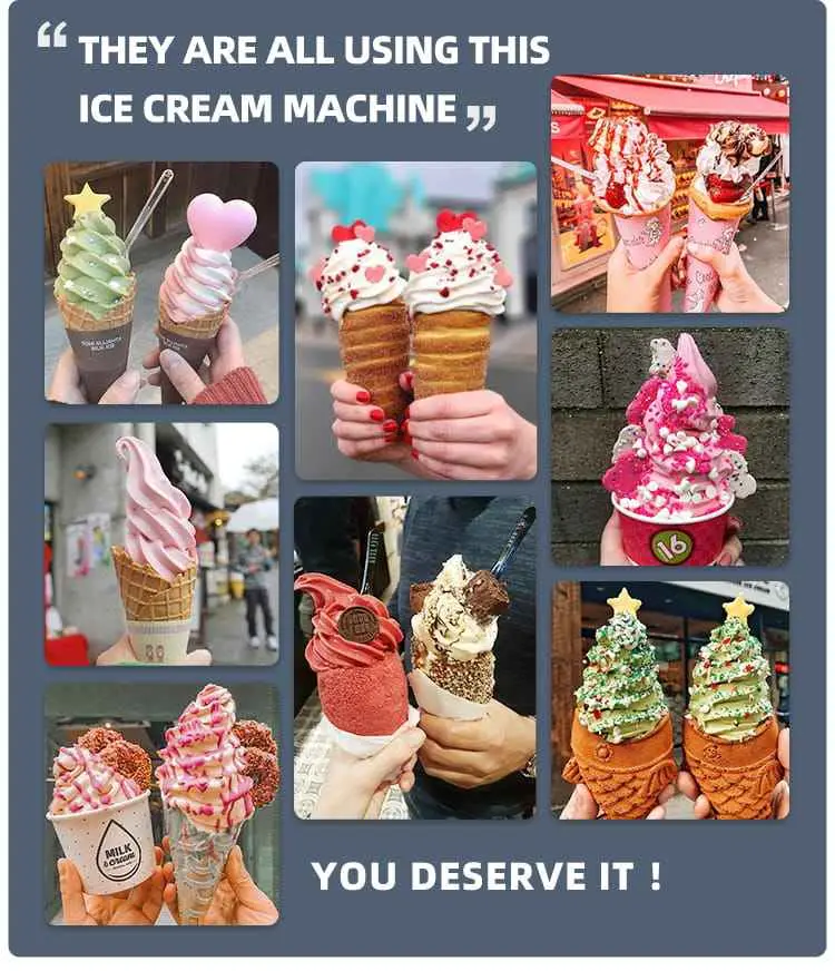 Chinese Best Choice Automatic Floor Standing Style Ice Cream Machine Kids Favorite Three Flavors Ice Cream — image 5