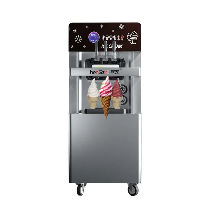 Chinese Best Choice Automatic Floor Standing Style Ice Cream Machine Kids Favorite Three Flavors Ice Cream — image 6