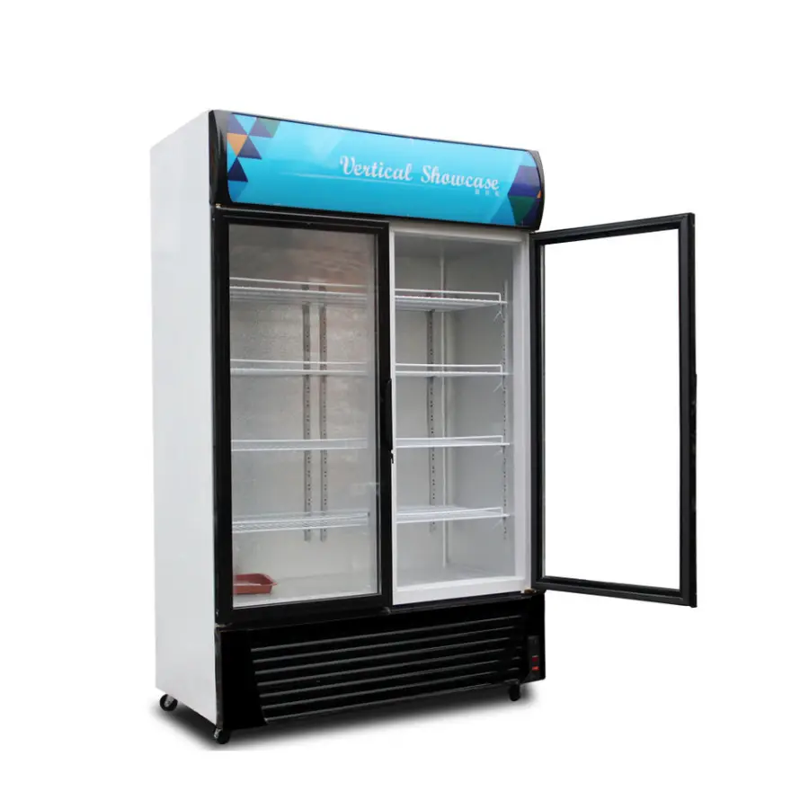 Led Light Cold Drink Beverage Chiller Upright Display Cabinet Can Cooler Bar Fridge Commercial Refrigerator — image 2