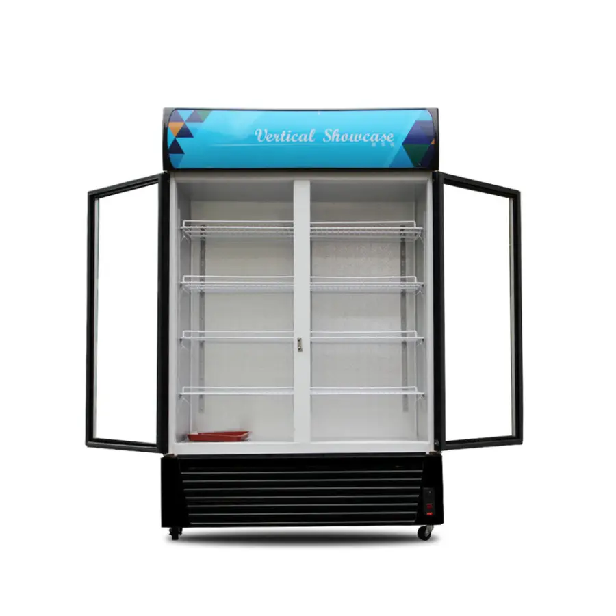 Led Light Cold Drink Beverage Chiller Upright Display Cabinet Can Cooler Bar Fridge Commercial Refrigerator — image 3
