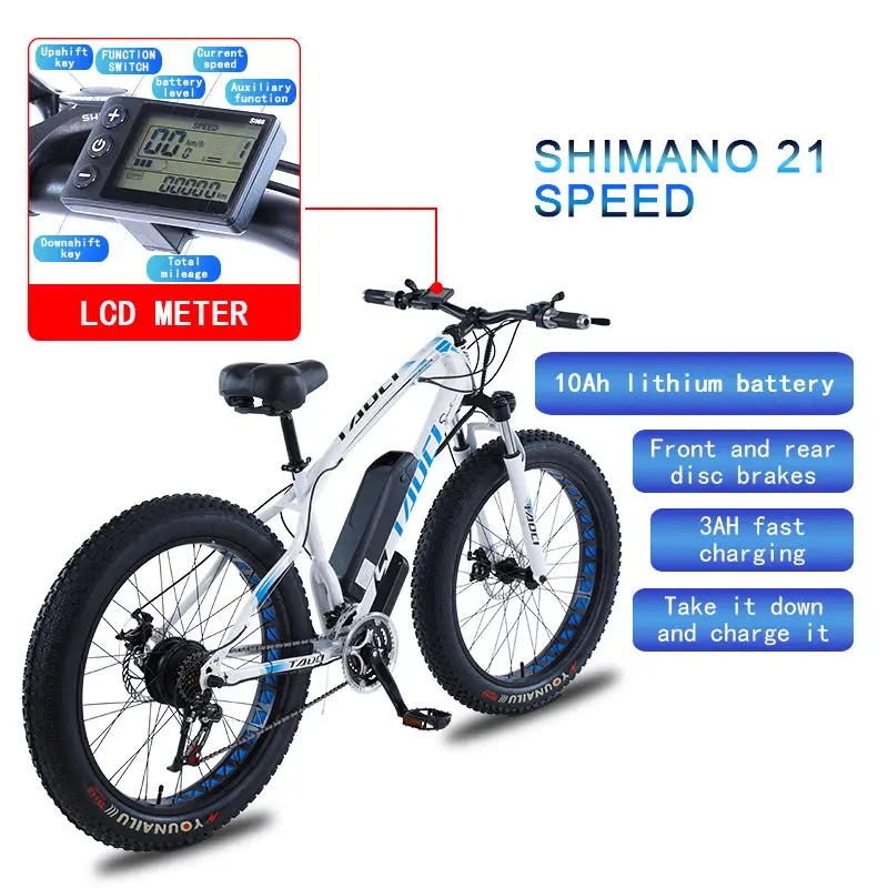 Taoci 36V 350W 10Ah Electric City Commuter Bike | Smooth & Comfortable Ride | Efficient, Eco-Friendly Daily Commuting E-Bike — image 5