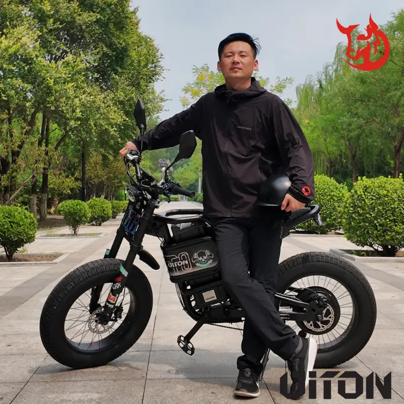 AKEZ S300 60V 3000W High Power Electric Bike High Carbon Steel Frame Dual Suspension 25Ah Long Range — image 4