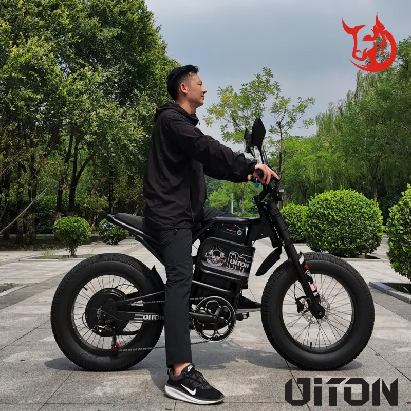 AKEZ S300 60V 3000W High Power Electric Bike High Carbon Steel Frame Dual Suspension 25Ah Long Range Urban Trail Riding — image 3