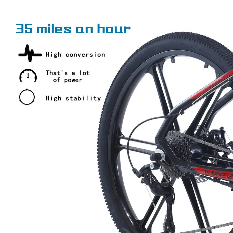 AKEZ 001 36V 350W 10Ah Electric Bike | CE Certified | High-Traction Tires | Sporty & Cost-Effective Fitness E-Bike — image 2