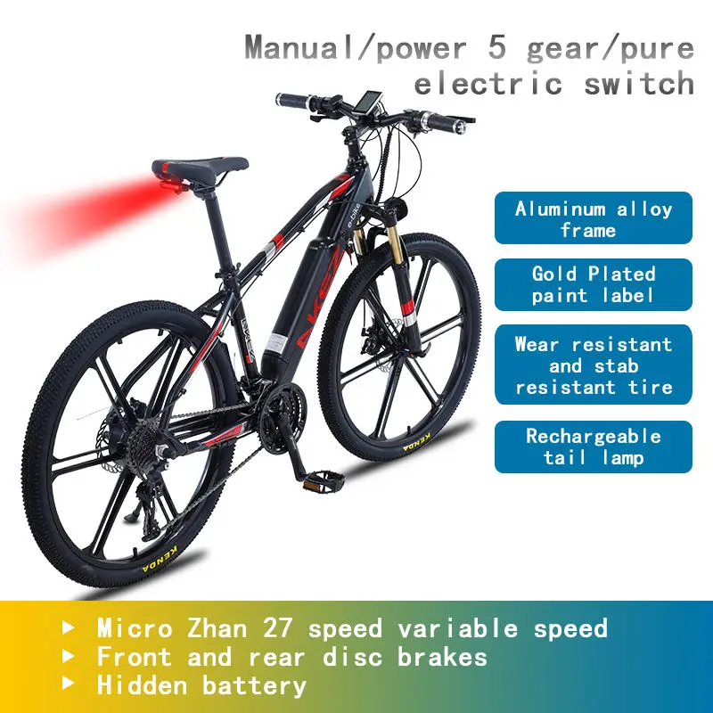 AKEZ 001 36V 350W 10Ah Electric Bike | CE Certified | High-Traction Tires | Sporty & Cost-Effective Fitness E-Bike — image 6