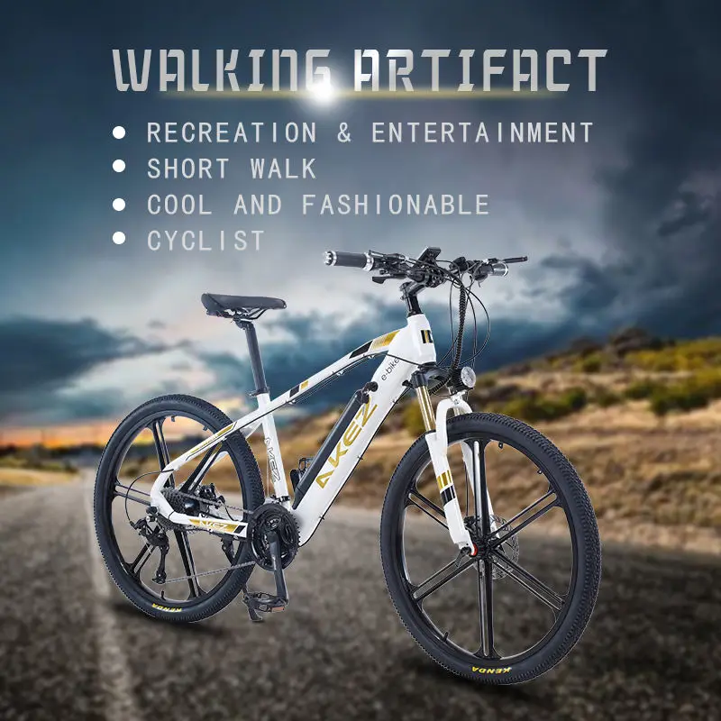 Akez 001 36V 350W 10Ah Electric Bike | 27-Speed Lightweight Commuter & Fitness E-Bike with High-Traction Tires | CE Certified — image 2