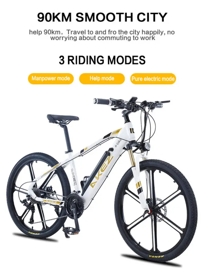 Akez 001 36V10ah 350W E-Bike | Lightweight & Stylish Daily Commuter | CE Certified | the Perfect Christmas Gift for City Riders — image 3
