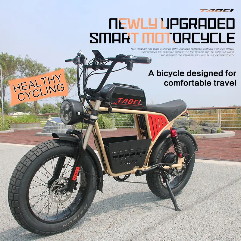 AKEZ 20" 48V 1500W Fat Tire Electric Bike-Powerful, High-Speed, Off-Road Ready, Perfect for Adventure & Outdoor Exploration — image 4