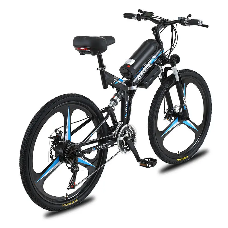AKEZ 26" Foldable Electric Bike | 36V 350W Brushless Motor 10Ah Battery | Lightweight Carbon Steel Frame | Dual Disc Brakes | — image 2