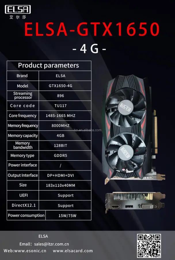 Gaming Beast ELSA GTX 1650 4GB GDDR6 Ultra Performance Graphics Card — image 7