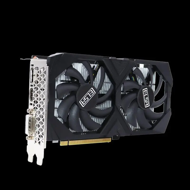 New Original Wholesale Price ELSA RTX3050 Graphics Card Video Card 6GB DDR6 Dual Fans DP HDMl DVI Output Interface — view 3