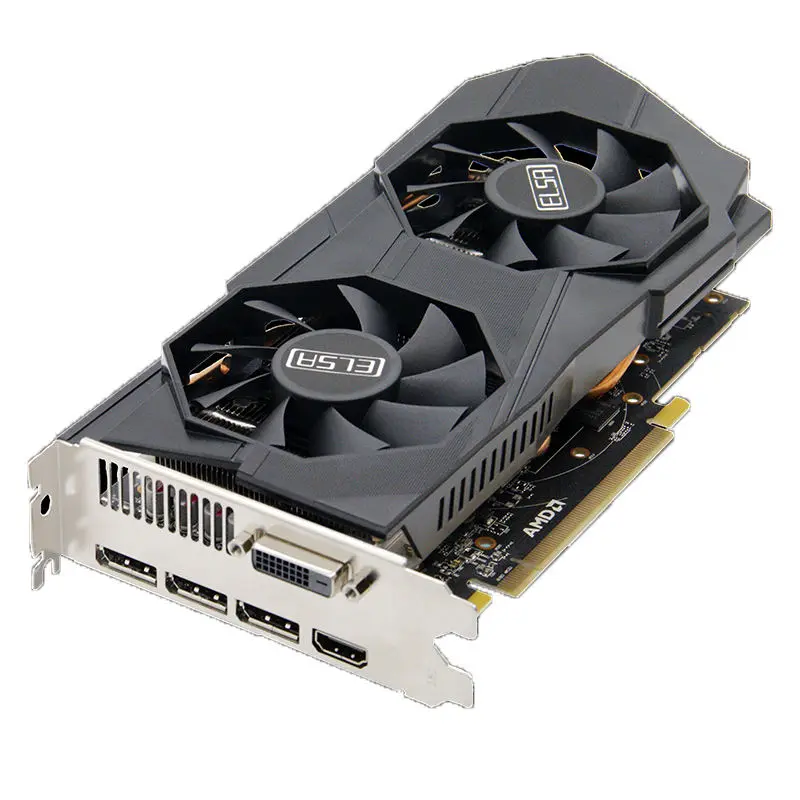Wholesale Elsa AMD RX580 8G Graphic Card with 8G/256bit Frequency 1284/7000MHz GDDR5 for Gaming or Server — view 2