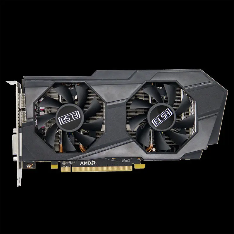 Custom High Quality Drive the Display Dual Fan AMD DDR5 GPU RX550 8G/256 BIT Gaming Graphics Card — view 4