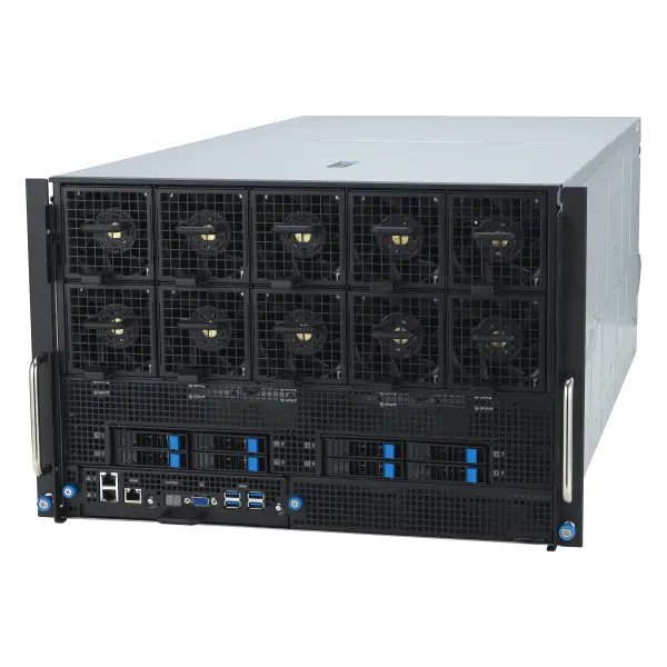 ESC-N8-E11 7U Rack Server 8 GPU 5th Gen Intel Xeon CPU 12 PCIe Slots OCP 3.0 in Stock — view 1