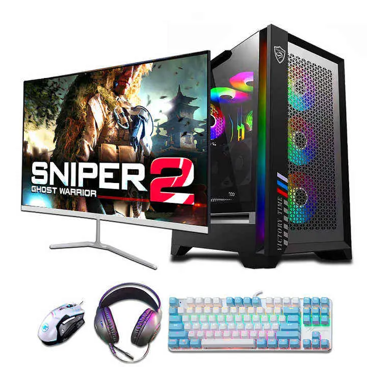Game Desktop Host Core I3 I5 I7 CPU 8G RAM 120GB 256GB 512GB SSD Supply PC Gaming Desktop Computer with Graphic Card — image 2