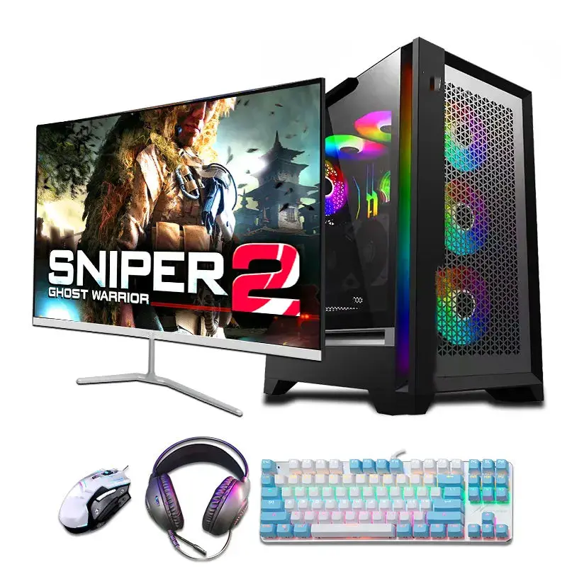 Game Desktop Host Core I3 I5 I7 CPU 8G RAM 120GB 256GB 512GB SSD Supply PC Gaming Desktop Computer with Graphic Card — image 3