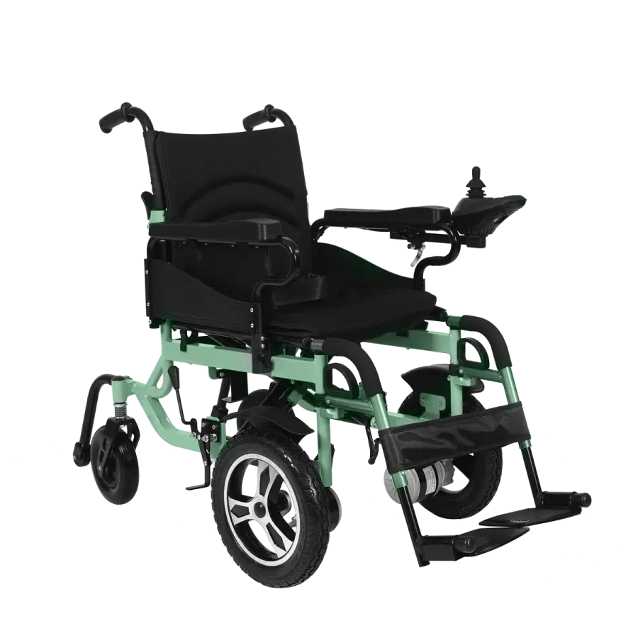 Factory Wheelchair Electric 250w Brush Motor Battery Powered Electric Wheelchair for Elderly — image 3