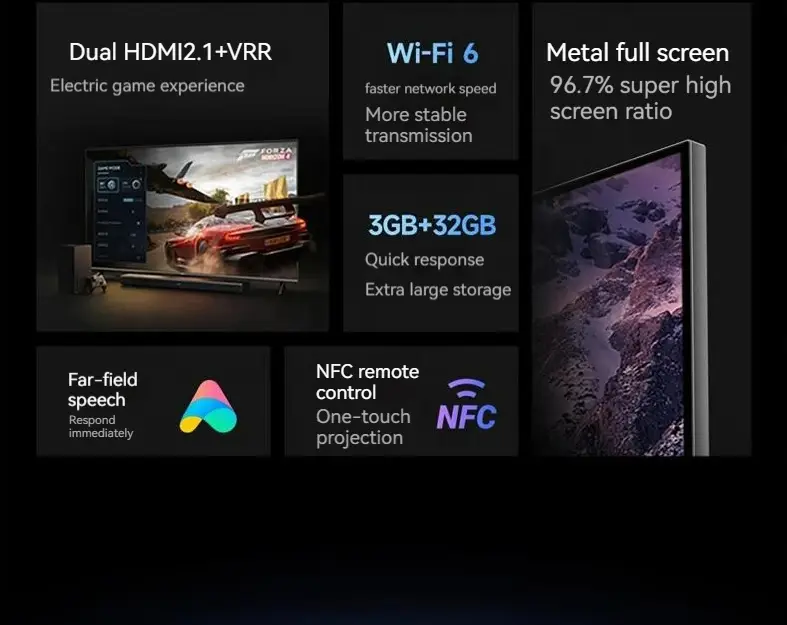 Smart 65 Inch 144Hz Wifi6 4K Smart Gaming Television for Home Cinema Gaming Professional Pro — image 5