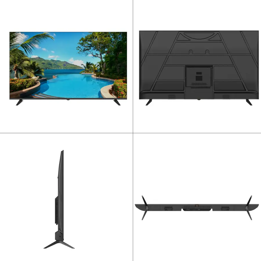 Global Version Android Smart TV 43 Inch 2K 4K UHD Frameless LED Television, WiFi BT Google Play Netflix YouTube HDR10 TV — view 2