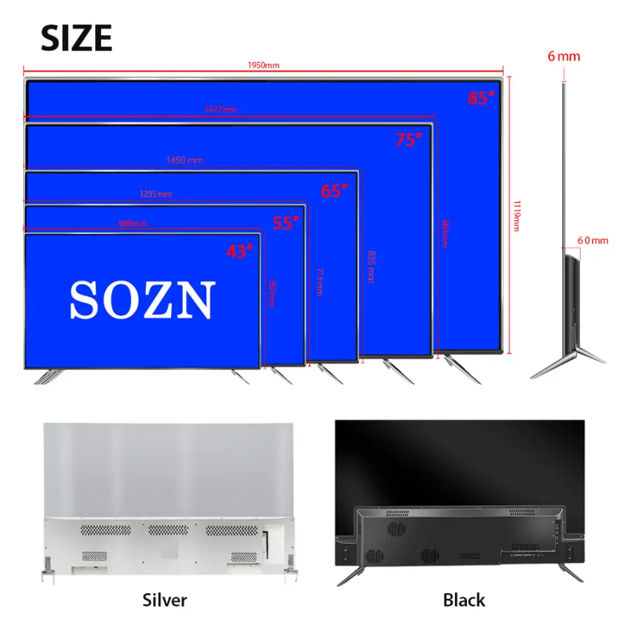New 4k Ultra-clear Televisores De 75 Pulgadas Mueble Smart Television High Definition OLed Tv Televisores 75 Pulgadas Smart Tv — image 4