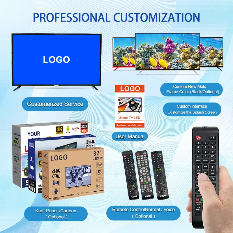 Global Version Android 11 Smart TV, 32 Inch, 4K UHD Frameless LED TV, WiFi Bluetooth Netflix YouTube Google Play HDR10 — image 6