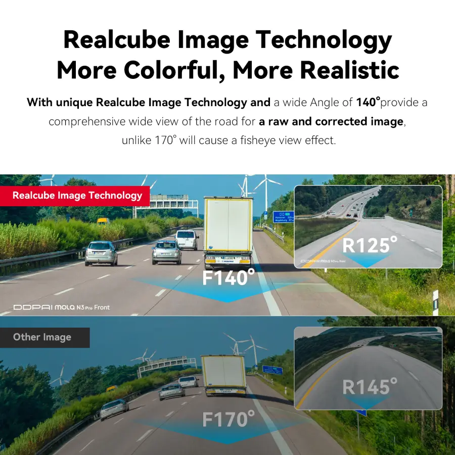 DDPAI Mola N3 Pro Dash Camera Driving Vehicle Cam Wifi Smart Connect Car Recorder 2.5K Car DVR Dash Camera — image 4