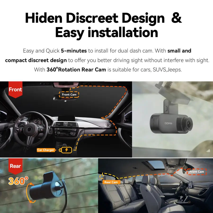 DDPAI Mola N3 Pro Dash Camera Driving Vehicle Cam Wifi Smart Connect Car Recorder 2.5K Car DVR Dash Camera — image 7