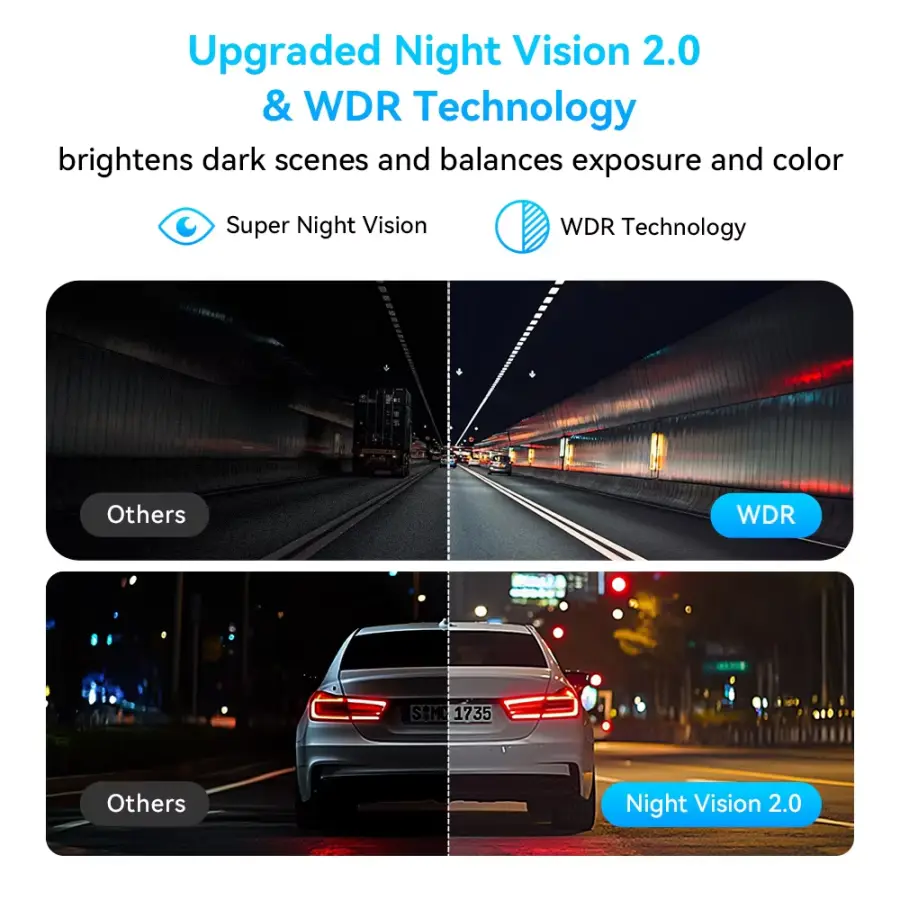 DDPAI MINI Pro Dash Cam 3K HDR 1620P Car DVR with WiFi Night Vision WDR Voice Control 24H Parking Monitor 143° FOV — image 6